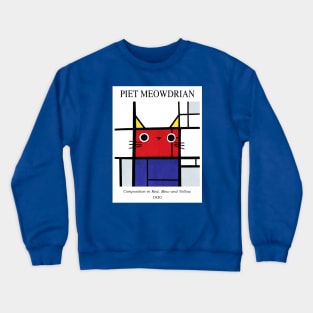 Meowdrian Crewneck Sweatshirt